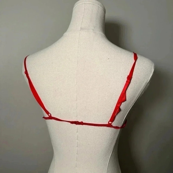 La vie en rose strapping red lace lingerie S/M - Picture 4 of 5
